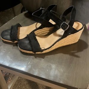 Lucky Brand Black Wedges Size 10